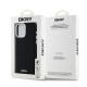 Husa pentru iPhone 15 Pro Max - DKNY Hardcase Liquid Silicone Small Metal Logo MagSafe (DKHMP15XSMCHLK) - Black