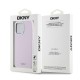 Husa pentru iPhone 15 Pro Max - DKNY Hardcase Liquid Silicone Small Metal Logo MagSafe (DKHMP15XSMCHLP) - Pink