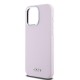 Husa pentru iPhone 15 Pro Max - DKNY Hardcase Liquid Silicone Small Metal Logo MagSafe (DKHMP15XSMCHLP) - Pink