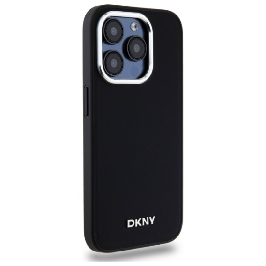 Husa pentru iPhone 15 Pro Max - DKNY Hardcase Plain Logo MagSafe (DKHMP15XPSCMCLK) - Black