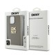 Husa pentru iPhone 15 Pro Max - DKNY Hardcase Wrist Strap Stock Logo (DKHCP15XPBSWSE) - Beige