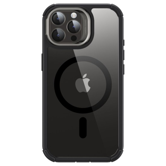 Husa pentru iPhone 15 Pro Max + Folie - ESR Armor Tough Kickstand HaloLock - Clear Black