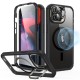 Husa pentru iPhone 15 Pro Max + Folie - ESR Armor Tough Kickstand HaloLock - Clear Black