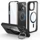 Husa pentru iPhone 15 Pro Max + Folie - ESR Armor Tough Kickstand HaloLock - Clear Black