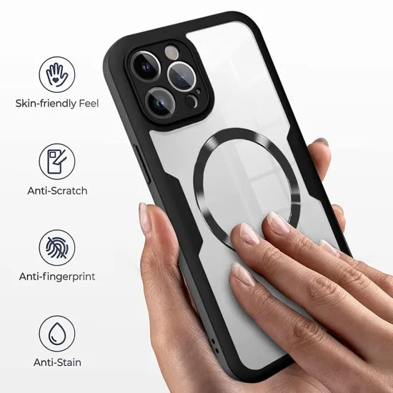 Husa pentru iPhone 15 Pro Max + Folie - Techsuit ColorVerse 360 MagSafe Series - Black Husa pentru iPhone 15 Pro Max + Folie - Techsuit ColorVerse 360 MagSafe Series - Black