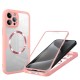 Husa pentru iPhone 15 Pro Max + Folie - Techsuit ColorVerse 360 MagSafe Series - Pink