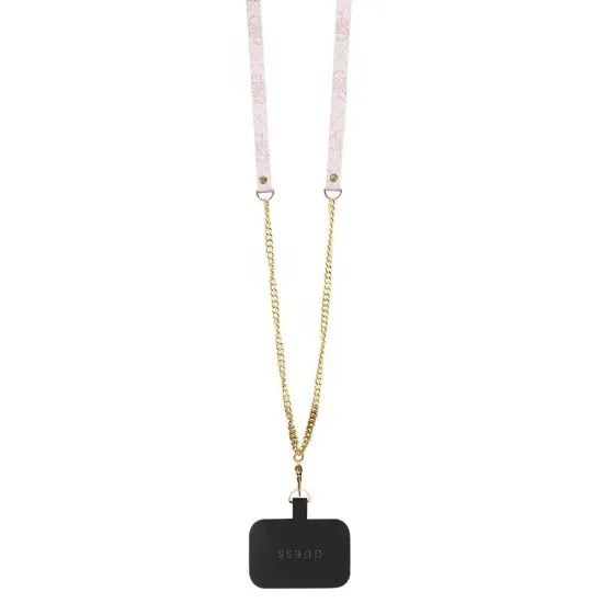 Husa pentru iPhone 15 Pro Max - Guess Crossbody 4G Metal Logo (GUHCP15XP4TDSCPP) - Pink