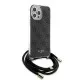 Husa pentru iPhone 15 Pro Max - Guess Crossbody Cord 4G Print (GUHCP15XHC4SEK) - Black Husa pentru iPhone 15 Pro Max - Guess Crossbody Cord 4G Print (GUHCP15XHC4SEK) - Black