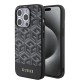 Husa pentru iPhone 15 Pro Max - Guess GCube Stripes MagSafe (GUHMP15XHGCFSEK) - Black