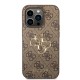 Husa pentru iPhone 15 Pro Max - Guess Hardcase 4G Big Metal Logo (GUHCP15X4GMGBR) - Brown