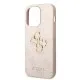 Husa pentru iPhone 15 Pro Max - Guess Hardcase 4G Big Metal Logo (GUHCP15X4GMGPI) - Pink