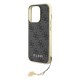 Husa pentru iPhone 15 Pro Max - Guess Hardcase 4G Charms Collection (GUHCP15XGF4GGR) - Grey