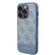 Husa pentru iPhone 15 Pro Max - Guess Hardcase 4G Stripe Collection (GUHCP15XG4GLBL) - Blue