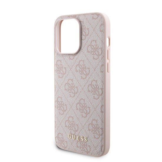 Husa pentru iPhone 15 Pro Max - Guess Hardcase Powerbank MagSafe (GUBPM5P15X4GEMGP) - Pink