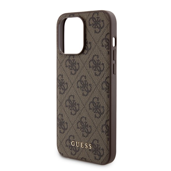 Husa pentru iPhone 15 Pro Max - Guess Hardcase Powerbank MagSafe (GUBPM5P15X4GEMGW) - Brown