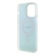 Husa pentru iPhone 15 Pro Max - Guess IML Iridescent MagSafe (GUHMP15XHITSQ) - Turquoise