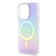 Husa pentru iPhone 15 Pro Max - Guess IML Iridescent MagSafe (GUHMP15XHITSU) - Purple