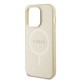 Husa pentru iPhone 15 Pro Max - Guess Saffiano MagSafe (GUHMP15XPSAHMCB) - Gold