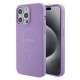 Husa pentru iPhone 15 Pro Max - Guess Saffiano MagSafe (GUHMP15XPSAHMCU) - Purple