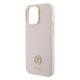 Husa pentru iPhone 15 Pro Max - Guess Silicone Logo Strass 4G (GUHCP15XM4DGPP) - Light Pink