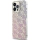 Husa pentru iPhone 15 Pro Max - Hello Kitty Hardcase IML Gradient Electrop Crowded Kitty Head (HKHCP15XHCHPEP) - Pink