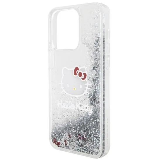 Husa pentru iPhone 15 Pro Max - Hello Kitty Hardcase Liquid Glitter Charms Kitty Head (HKHCP15XLIKHET) - Silver Husa pentru iPhone 15 Pro Max - Hello Kitty Hardcase Liquid Glitter Charms Kitty Head (HKHCP15XLIKHET) - Silver