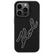 Husa pentru iPhone 15 Pro Max - Karl Lagerfeld 3D Design (KLHCP15X3DRKSDLK) - Rubber Signature