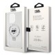 Husa pentru iPhone 15 Pro Max - Karl Lagerfeld Hardcase Ring Stand MagSafe (KLHMP15XHMRSCHH) - White Choupette Head