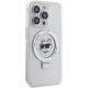 Husa pentru iPhone 15 Pro Max - Karl Lagerfeld Hardcase Ring Stand MagSafe (KLHMP15XHMRSCHH) - White Choupette Head