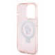 Husa pentru iPhone 15 Pro Max - Karl Lagerfeld Hardcase Ring Stand MagSafe (KLHMP15XHMRSKCP) - Pink Karl&Choupette