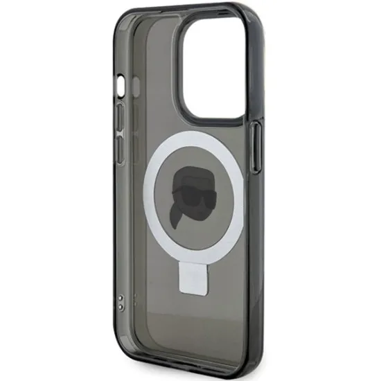 Husa pentru iPhone 15 Pro Max - Karl Lagerfeld Hardcase Ring Stand MagSafe (KLHMP15XHMRSKHK) - Karl Head Husa pentru iPhone 15 Pro Max - Karl Lagerfeld Hardcase Ring Stand MagSafe (KLHMP15XHMRSKHK) - Karl Head