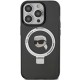 Husa pentru iPhone 15 Pro Max - Karl Lagerfeld Hardcase Ring Stand MagSafe (KLHMP15XHMRSKHK) - Karl Head