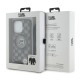 Husa pentru iPhone 15 Pro Max - Karl Lagerfeld IML Crossbody MagSafe (KLHMP15XHCKCKLCK) - Monogram Karl&Choupette Head