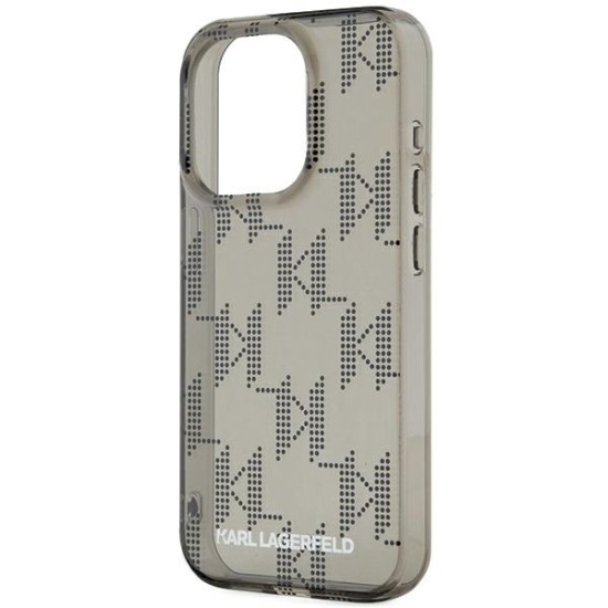 Husa pentru iPhone 15 Pro Max - Karl Lagerfeld IML Luxury (KLHCP15XHKDPNSK) - Mono KL Pattern&Cord