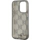 Husa pentru iPhone 15 Pro Max - Karl Lagerfeld IML Luxury (KLHCP15XHKDPNSK) - Mono KL Pattern&Cord