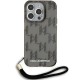 Husa pentru iPhone 15 Pro Max - Karl Lagerfeld IML Luxury (KLHCP15XHKDPNSK) - Mono KL Pattern&Cord