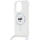 Husa pentru iPhone 15 Pro Max - Karl Lagerfeld IML MagSafe (KLHMP15XHCCHNT) - Clear Choupette Head&Cord