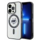 Husa pentru iPhone 15 Pro Max - Karl Lagerfeld IML MagSafe (KLHMP15XHCHNOTK) - Transparent Choupette`s Head