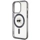 Husa pentru iPhone 15 Pro Max - Karl Lagerfeld IML MagSafe (KLHMP15XHKHNOTK) - Transparent Karl`s Head