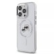 Husa pentru iPhone 15 Pro Max - Karl Lagerfeld IML MagSafe (KLHMP15XHLSKCH) - Metal Karl&Choupette Heads