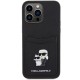 Husa pentru iPhone 15 Pro Max - Karl Lagerfeld Saffiano Cardslot (KLHCP15XSAPKCNPK) - Karl&Choupette