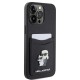 Husa pentru iPhone 15 Pro Max - Karl Lagerfeld Saffiano Cardslot (KLHCP15XSAPKCNPK) - Karl&Choupette