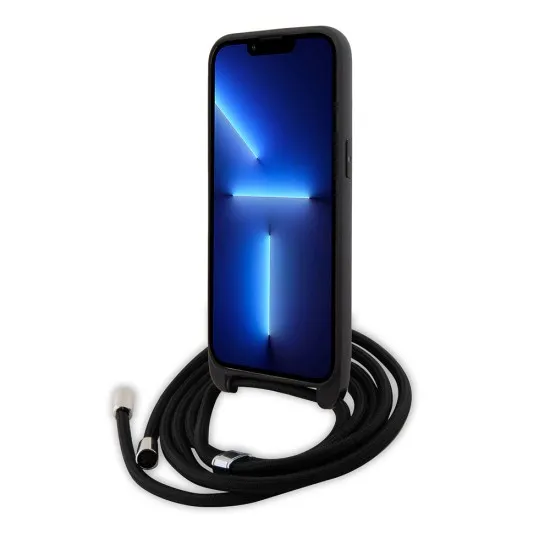 Husa pentru iPhone 15 Pro Max - Karl Lagerfeld Saffiano Crossbody (KLHCP15XSASKNPSK) - Monogram Metal Pin Karl Husa pentru iPhone 15 Pro Max - Karl Lagerfeld Saffiano Crossbody (KLHCP15XSASKNPSK) - Monogram Metal Pin Karl
