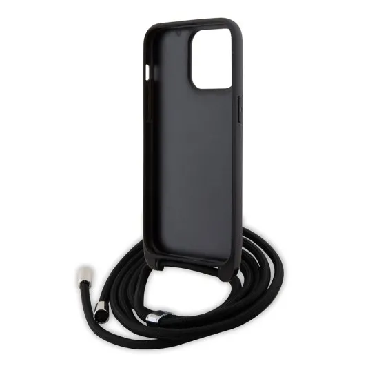 Husa pentru iPhone 15 Pro Max - Karl Lagerfeld Saffiano Crossbody (KLHCP15XSASKNPSK) - Monogram Metal Pin Karl Husa pentru iPhone 15 Pro Max - Karl Lagerfeld Saffiano Crossbody (KLHCP15XSASKNPSK) - Monogram Metal Pin Karl