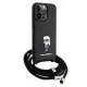 Husa pentru iPhone 15 Pro Max - Karl Lagerfeld Saffiano Crossbody (KLHCP15XSASKNPSK) - Monogram Metal Pin Karl Husa pentru iPhone 15 Pro Max - Karl Lagerfeld Saffiano Crossbody (KLHCP15XSASKNPSK) - Monogram Metal Pin Karl