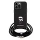 Husa pentru iPhone 15 Pro Max - Karl Lagerfeld Saffiano Crossbody (KLHCP15XSASKNPSK) - Monogram Metal Pin Karl Husa pentru iPhone 15 Pro Max - Karl Lagerfeld Saffiano Crossbody (KLHCP15XSASKNPSK) - Monogram Metal Pin Karl