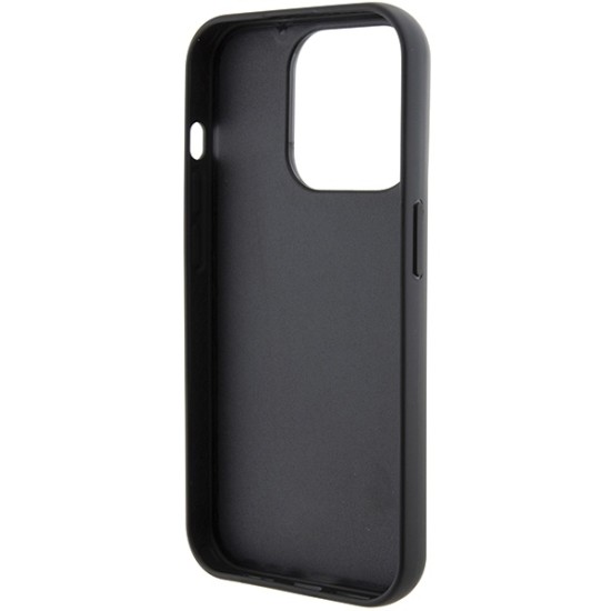 Husa pentru iPhone 15 Pro Max - Karl Lagerfeld Saffiano Gripstand (KLHCP15XGSACHPK) - Choupette