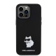 Husa pentru iPhone 15 Pro Max - Karl Lagerfeld Silicone (KLHCP15XSMHCNPK) - Choupette Metal Pin