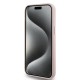 Husa pentru iPhone 15 Pro Max - Karl Lagerfeld Silicone (KLHCP15XSMHCNPP) - Pink Choupette Metal Pin