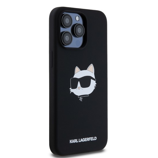 Husa pentru iPhone 15 Pro Max - Karl Lagerfeld Silicone MagSafe (KLHMP15XSCHPPLK) - Choupette Head Husa pentru iPhone 15 Pro Max - Karl Lagerfeld Silicone MagSafe (KLHMP15XSCHPPLK) - Choupette Head